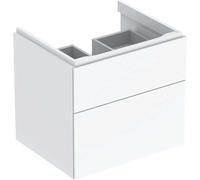 Geberit Xeno² meuble sous-vasque 500506011 58x53x46,2cm, brillant/ blanc , avec 2 tiroirs
