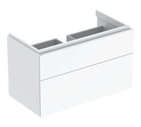 Geberit Xeno 2 armoire sous lavabo 880x530x462mm, 2 tiroirs, 500.509.01.1, Couleur: Laqué blanc brillant
