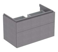 Geberit Xeno 2 armoire sous lavabo 880x530x462mm, 2 tiroirs, 500509431, Couleur: Gris Scultura Malamin Structure en bois - CM