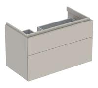 Meub. bas Geberit Xeno² 2 tiroirs plage dépose droite 88x53x46.2 Greige mat - GEBERIT 500.515.00.1