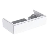 Geberit Xeno 2 armoire sous lavabo avec découpe siphon à droite, 880x220x462mm, 1 tiroir, 500.514.01.1, Couleur: Laque brillante blanche