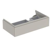 Geberit Xeno 2 armoire sous lavabo avec découpe siphon à droite, 880x220x462mm, 1 tiroir, 500514001, Couleur: Laqué gris mat - CM