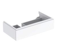 Geberit Xeno 2 armoire sous lavabo avec découpe siphon à gauche 500.513 880x220x462mm,1 tiroir, 500513011, Couleur: Laqué blanc brillant - CM