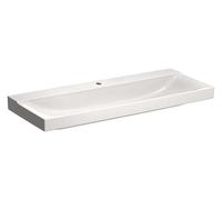 Geberit Lavabo Xeno2 120x48 cm rectangulaire blanc brillant KeraTect, 1 trou, sans trop-plein
