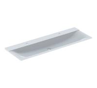 Geberit Xeno² meuble lavabo 500277001 140 x 48 cm, deux trous de robinetterie, sans trop-plein, blanc -alpine