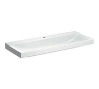 Geberit Xeno 2 lavabo avec trou pour robinetterie, sans trop-plein, 120x48 cm blanc avec KeraTect, 500551011, 500551011 - CM