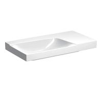 Geberit Xeno 2 lavabo, surface de pose à droite, sans percement pour la robinetterie, sans trop-plein, 90x48 cm blanc avec KeraTect, 500534011, 500.534.01.1