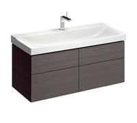 Geberit Xeno 2 - Meuble sous lavabo 120 cm avec luminaire LED, 4 tiroirs, gris 500.518.43.1
