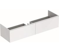Geberit Xeno 2, meuble sous-lavabo 500.348, 1595x350x473 mm, 2 tiroirs, pour lavabo en composite minéral, 500.346.01.1