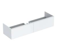 Geberit Xeno 2, meuble sous-lavabo 500.348, 1595x350x473 mm, 2 tiroirs, pour lavabo en composite minéral, 500.346.01.1, Couleur: VARICOR blanc No. 016