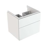 Geberit Xeno 2 - Meuble sous lavabo 60 cm, tiroir avec luminaire LED, blanc poli 500.506.01.1