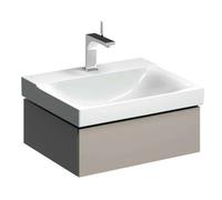Geberit Xeno 2 - Meuble sous lavabo 60 cm, tiroir avec luminaire LED, greige 500.505.00.1