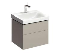 Geberit Xeno 2 - Meuble sous lavabo 60 cm, tiroir avec luminaire LED, greige 500.506.00.1