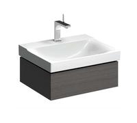 Geberit Xeno 2 - Meuble sous lavabo 60 cm, tiroir avec luminaire LED, gris 500.505.43.1