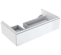 Meub. bas Geberit Xeno² 1 tiroir plage dépose gauche 88x22x46.2 Blc brillant - GEBERIT 500.513.01.1