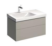 Meub. bas Geberit Xeno² 2 tiroirs plage dépose droite 88x53x46.2 Greige mat - GEBERIT 500.515.00.1