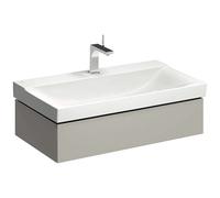 Geberit Xeno 2 - Meuble sous lavabo 90 cm, tiroir avec luminaire LED, greige 500.508.00.1
