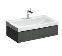Geberit Xeno 2 - Meuble sous lavabo 90 cm, tiroir avec luminaire LED, gris 500.508.43.1