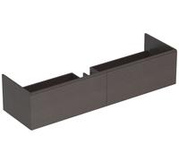 Geberit Xeno 2 - Meuble sous lavabo Varicor 140 cm avec luminaire LED, 2 tiroirs, gris 500.346.43.1