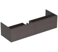 Geberit Xeno 2 - Meuble sous lavabo Varicor 140 cm avec luminaire LED, 2 tiroirs, gris 500.348.43.1