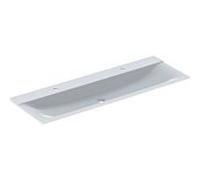 Geberit Xeno² meuble lavabo 500277001 140 x 48 cm, deux trous de robinetterie, sans trop-plein, blanc -alpine