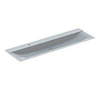 Geberit Xeno 2 lavabo, avec 2 trous pour robinetterie et sans trop-plein, 160x48cm, blanc, 500279001, 500279001 - CM