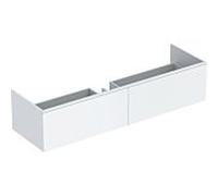 Geberit Xeno² meuble sous-vasque 500346011 159,5x35x47,3cm, avec 2 tiroirs, mat/VARICOR blanc No. 016