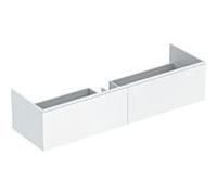 Geberit Xeno 2, armoire sous lavabo 500.347, 1395x350x473 mm, 2 tiroirs, blanc, 500.347.00.1