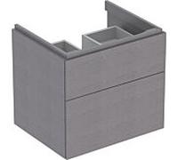 Geberit Xeno² meuble sous-vasque 500506431 58x53x46,2cm, structuré/scultura gris, avec 2 tiroirs