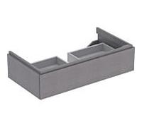 Geberit Xeno² meuble sous-vasque 500508431 88x22x46,2cm, gris structuré/scultura, avec tiroir