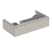 Geberit Xeno² meuble sous-vasque 500513001 88x22x46,2cm, avec tiroir, avec étagère, mat/greige