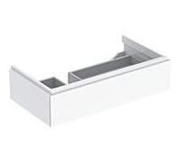 Geberit Meuble sous-vasque Xeno² 500513011 88x22x46,2 cm, tiroir et étagère, brillant blanc