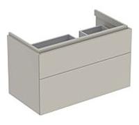 Geberit – Meuble sous-lavabo Xeno 2 90 cm, plage de dépose, tiroir LED, greige