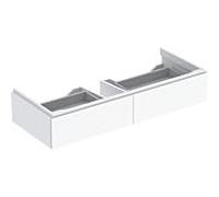 Geberit Meuble bas Xeno² pour lavabo à partir de 120 cm 2 tiroirs 117.4×22×46.2 Blanc brillant