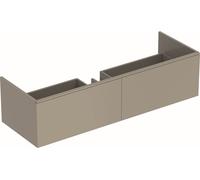 Geberit Meuble sous-vasque Xeno² 500348001 139,5x35x47,3 cm, 2 tiroirs, laqué mat/greige