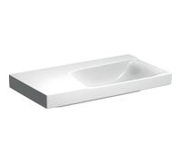 Geberit Xeno2 lavabo 90x48x14cm sans trou de robinetterie sans trop-plein tablette à gauche KeraTect blanc 500.536.01.1