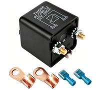Gebildet 1 pièce 12VDC 200A Robuste on/Off Relais pour Automobile/Voiture/Camion/Van/Moto/Bateau, Normalement Ouvert RL/280-12 SPST 4 Pin, avec 2 Pin Empreinte + 2 Terminal