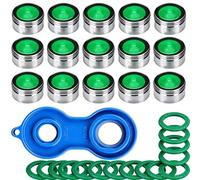Gebildet Mousseur Robinet Economiseur d'eau M24 15pcs Embout Brise Jet Robinet Cuisine Matériel +1pc Aérateur Robinet Universel pour Mitigeur d'Evier de Cuisine et de Lavabo de Salle de Bain
