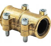 Gebo Collier De Réparation 22 mm DVGW - Collier En Laiton Avec Joint EPDM - Pour Tuyaux En Cuivre - Étanche Pour Eau Potable