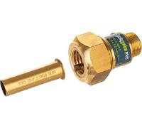 GEBO Raccord polygebo, laiton KLV, série 330 (PP), 40x3,7/4,5/5,5/6,7 mm, 1 1/4", PP-R/PP-RCT, 1 pièce.