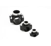 Gebo Tube en polyéthylène - Selle de perçage - 40 mm x 3/4" - IG - Collier de perçage - Raccord d'arroseur - Colliers de perçage - Noir