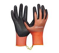 Gebol Clivia | 1 paire | Taille S (taille 7) | Gants de jardin avec fonction tactile | Maille respirante de bien-être en matériau recyclé | pour femme | Orange