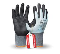 Gebol Multi Flex CoolTouch Paire de gants de travail rafraîchissants contre la transpiration Gant de chantier Compatible écran tactile avec picots Pour homme Bleu glacier Taille XXL