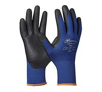 Gebol Super Grip, 1 paire de gants de travail pour homme, avec revêtement en nitrile, gants de montage antidérapants pour travaux humides et huilés, sans coutures et respirants, taille XL (taille 10
