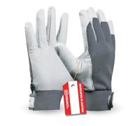 Gebol - Uni Fit Comfort - Gants de travail en cuir de qualité supérieure avec taille élastique et fermeture Velcro pour une sécurité optimale au travail - Contenu : 1 paire - Taille XL (taille 10) -