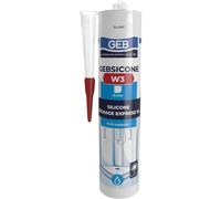 GEBSICONE W3 Blanc 280 ml - Mastic Silicone Multi-Supports SÉCHAGE EXPRESS 1H - Remise en Eau Rapide