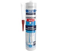 GEBSICONE W3 Translucide 280 ml - Mastic Silicone Multi-Supports SÉCHAGE EXPRESS 1H - Remise en Eau Rapide