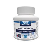 GEB Colle PVC Gebsoblue – spécial piscine, gel bleu, sans THF – 125 ml