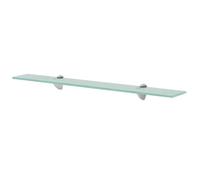 Gecheer Étagère Murale en Verre 70 x 10 cm 8 mm, Tablette Flottante Étagère de Rangement Suspendue pour Salon, Salle de Bain, Chambre, Couloir