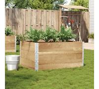 Gecheer Jardinière 120x80 cm Bois Massif de pin, Bac de Plantation pour Cultiver Fleurs Herbes Plantes, Lit Surélevé Potager pour Terrasse Balcon Extérieur Type-B